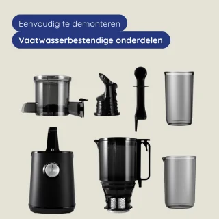 Safecourt Kitchen Sapcentrifuge Slowjuicer Zwart