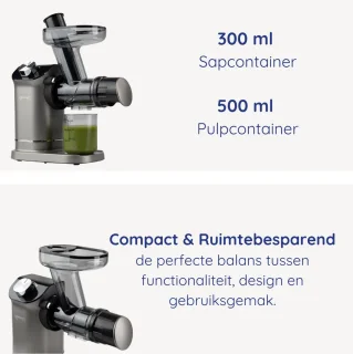 Safecourt Kitchen Slowjuicer 700ml Grijs
