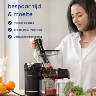 Safecourt Kitchen Slowjuicer 700ml Zwart