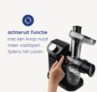 Safecourt Kitchen Slowjuicer 700ml Zwart