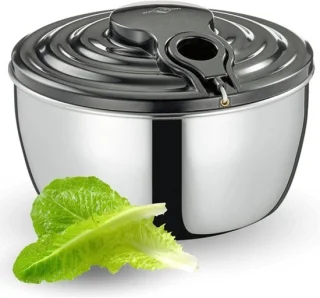 Salade centrifuge 3.25L 24.5cm van roestvrij staal