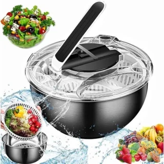 Salade centrifuge 3.5 liter zilver