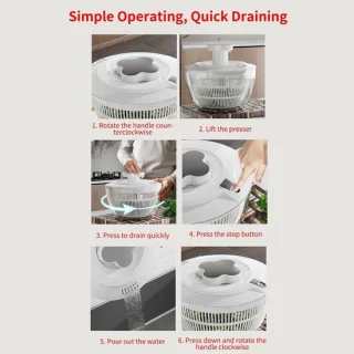 Salade centrifuge - groente droger - 5 liter