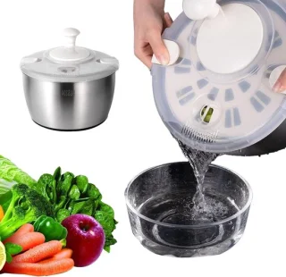 Saladecentrifuge 5 L RVS - Zilver