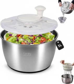 Saladecentrifuge RVS 5 L