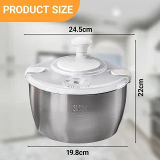 Saladecentrifuge RVS 5 L