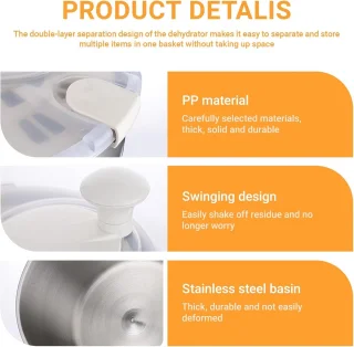 Saladecentrifuge RVS 5 L