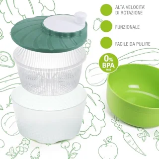 Saladespin en saladekom