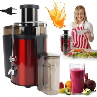 Sapcentrifuge 500 ml - fruitpers en citruspers - 1000W motor - rood