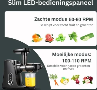 Sapcentrifuge Slowjuicer Zwart