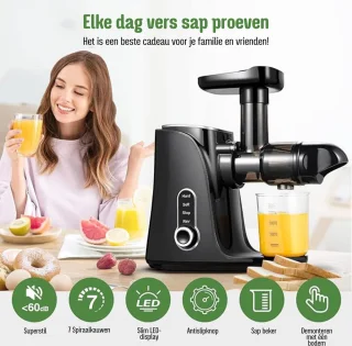 Sapcentrifuge Slowjuicer Zwart