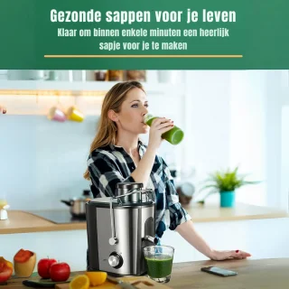 SCH® Sapcentrifuge Slowjuicer Zilver