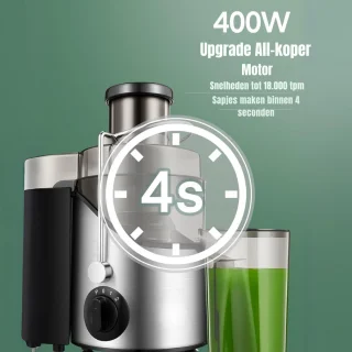 SCH® Slowjuicer Sapcentrifuge Zwart