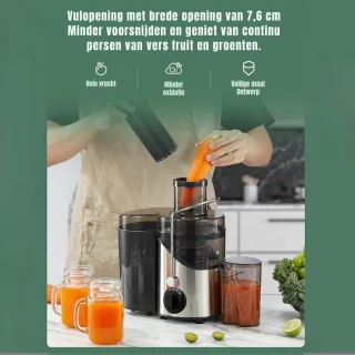 SCH® Slowjuicer Sapcentrifuge Zwart