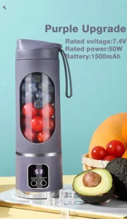 S&E Mini Juicer USB Oplaadbaar Paars