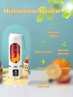 S&E Mini Juicer USB Oplaadbaar Paars
