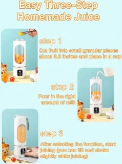 S&E Mini Juicer USB Oplaadbaar Paars