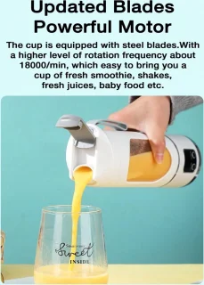 S&E Mini Juicer USB Oplaadbaar Paars