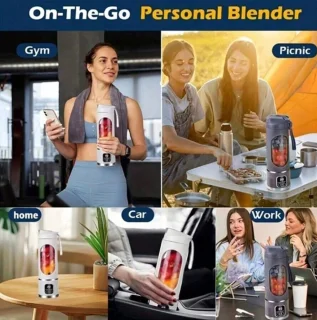 S&E Mini Juicer USB Oplaadbare Blender Groen
