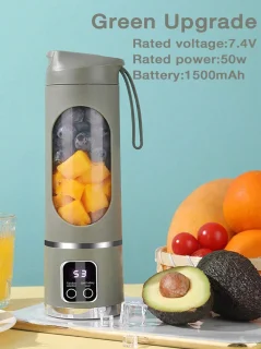 S&E Mini Juicer USB Oplaadbare Blender Groen