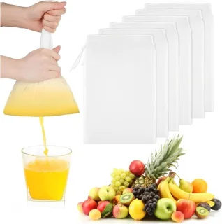 Set van 8 nylon filterzakken 20 x 30 cm
