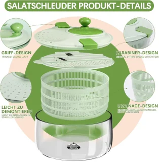 Slacentrifuge en Groentesnijder