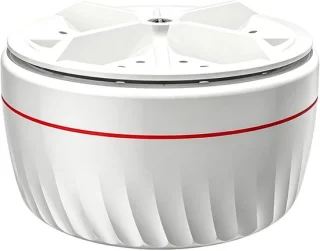 Slacentrifuge groente wasmand 12.5 x 12.5 x 6.8 cm wit