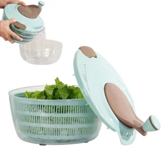Slacentrifuge Groentewasmachine 24,5 cm Wit