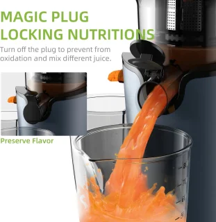 Slow Juicer 200W 78mm Masticating Juice Extractor
