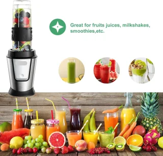 Slow Juicer 700W Multifunctionele Keukenmachine Zilveren Sapcentrifuge