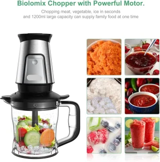 Slow Juicer 700W Multifunctionele Keukenmachine Zilveren Sapcentrifuge