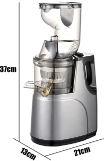 Slow Juicer Sapcentrifuge 500W met Grote Vulopening 8 cm