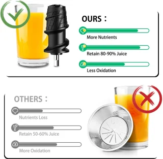 Slowjuicer 150W met 450ml pulpcontainer
