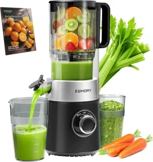 Slowjuicer 18 liter zwart zilver