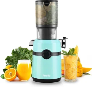 Slowjuicer 200W 1 liter 108 mm blauw