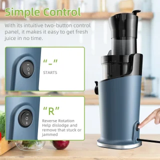 Slowjuicer 200W 500ML Zwart