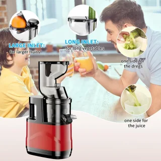 Slowjuicer 500W elektrische sapcentrifuge voor groenten en fruit