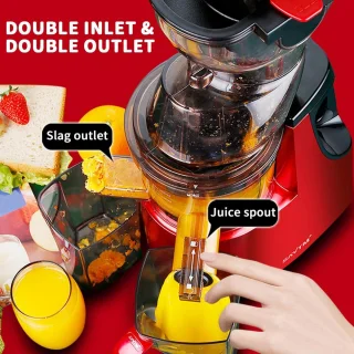 Slowjuicer 500W elektrische sapcentrifuge voor groenten en fruit
