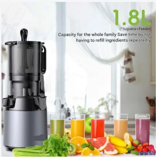 Slowjuicer Cold Press Juicer 1.8L BPA-vrij 130mm Vulopening