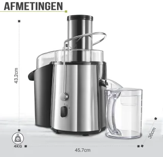 Slowjuicer Juicer Sapcentrifuge Groenten en Fruitpers