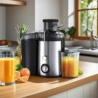 Slowjuicer Sap Centrifuge 1000W 65mm Invoer 2 Snelheden