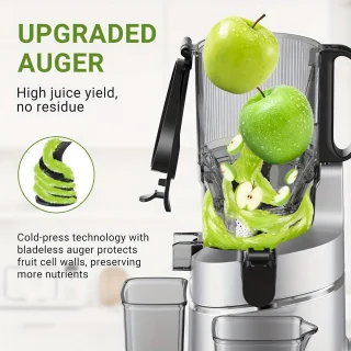 Slowjuicer Sapcentrifuge 1,8L Zilver