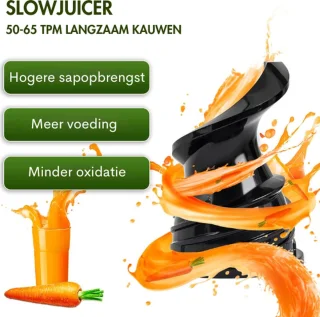 Slowjuicer Sapcentrifuge 600ml 200W