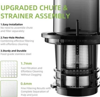 Slowjuicer voor hele vruchten 200W
