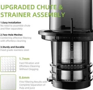 Slowjuicer voor hele vruchten