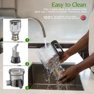 Slowjuicer voor sap, sorbet en notenmelk - ShopVlot