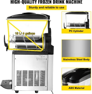 Slushmachine 15L 500W Compressor