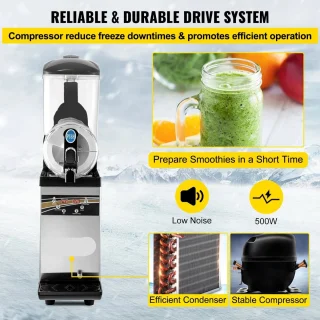Slushmachine 15L 500W Compressor