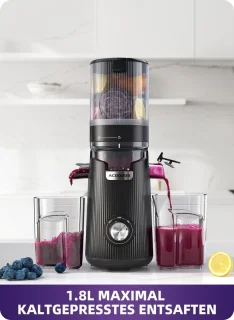 SnelShoppen slow juicer voor hele fruit en groenten