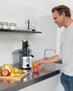 Solis 8451 Juice Fountain Compact Sapcentrifuge Zilver